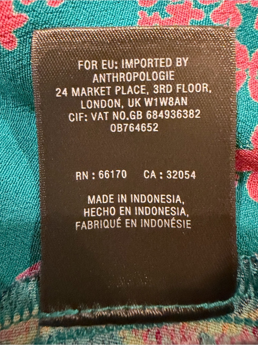 Anthropologie Maeve Teal Andalusia Floral Jumpsuit Size 4 - Picture 15 of 15